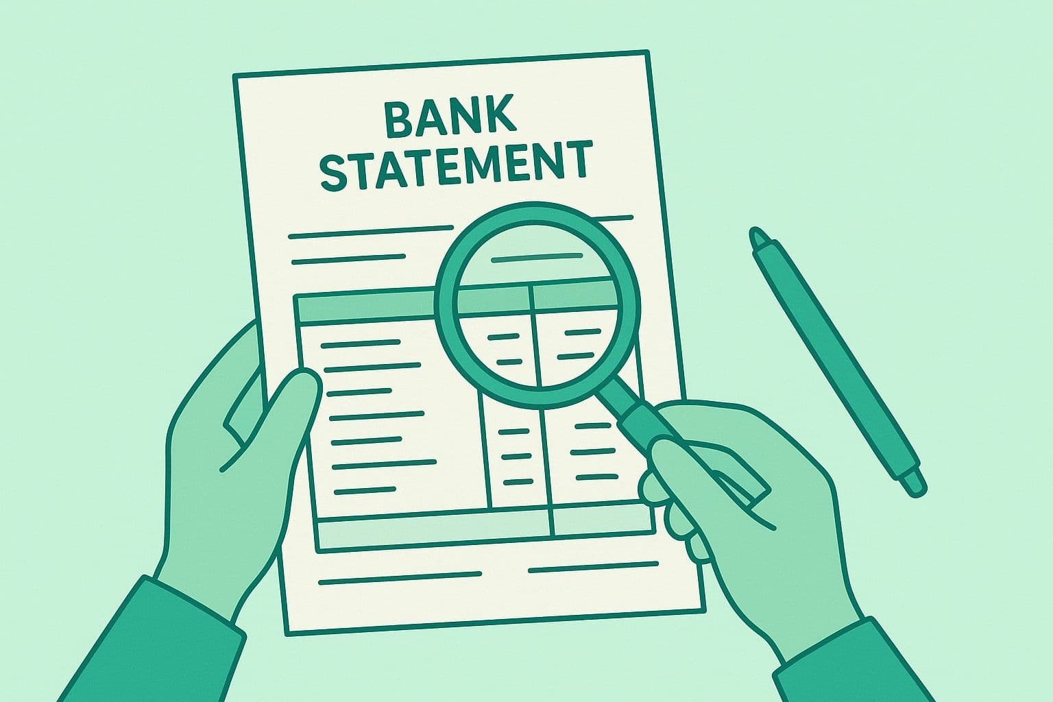 How to read a bank statement