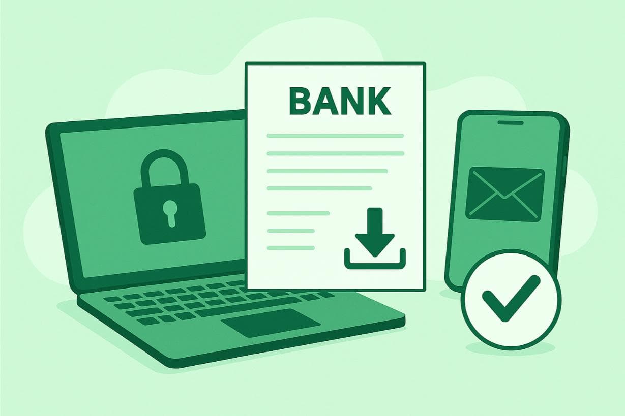 How to download a bank statement