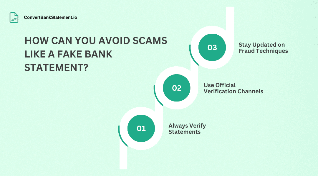 How to avoid fake bank statements